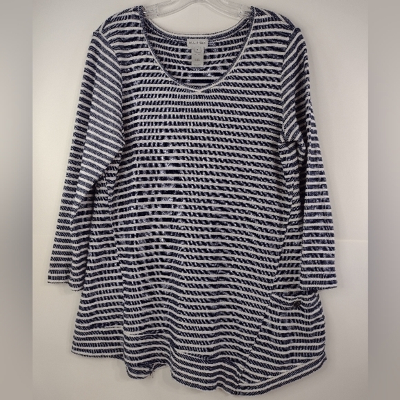 Múltiples women's striped top size (M) - Picture 4 of 12